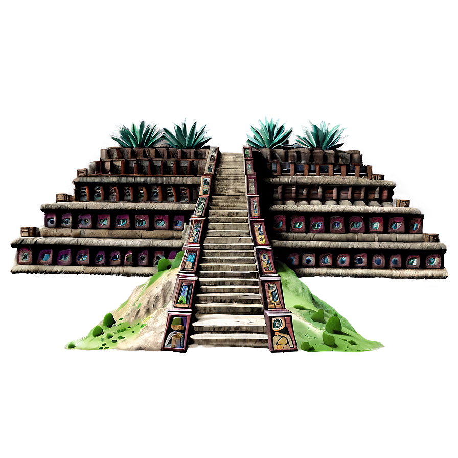 Aztec Architecture Png Lii PNG