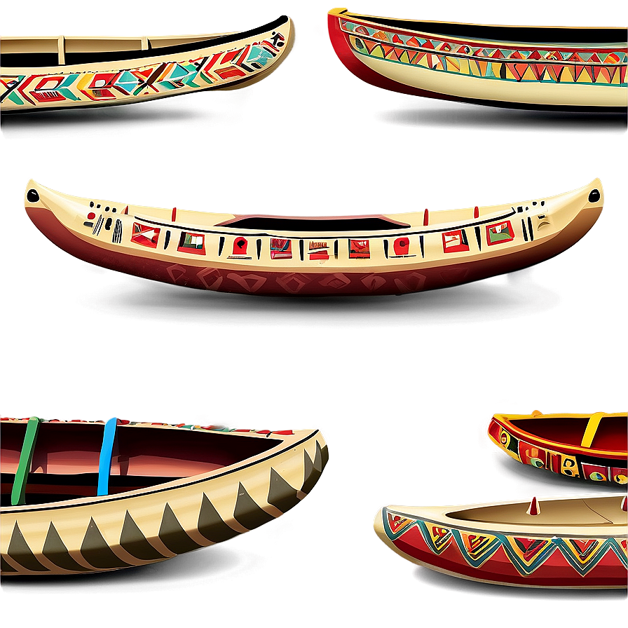 Aztec Canoes Png Htu57 PNG