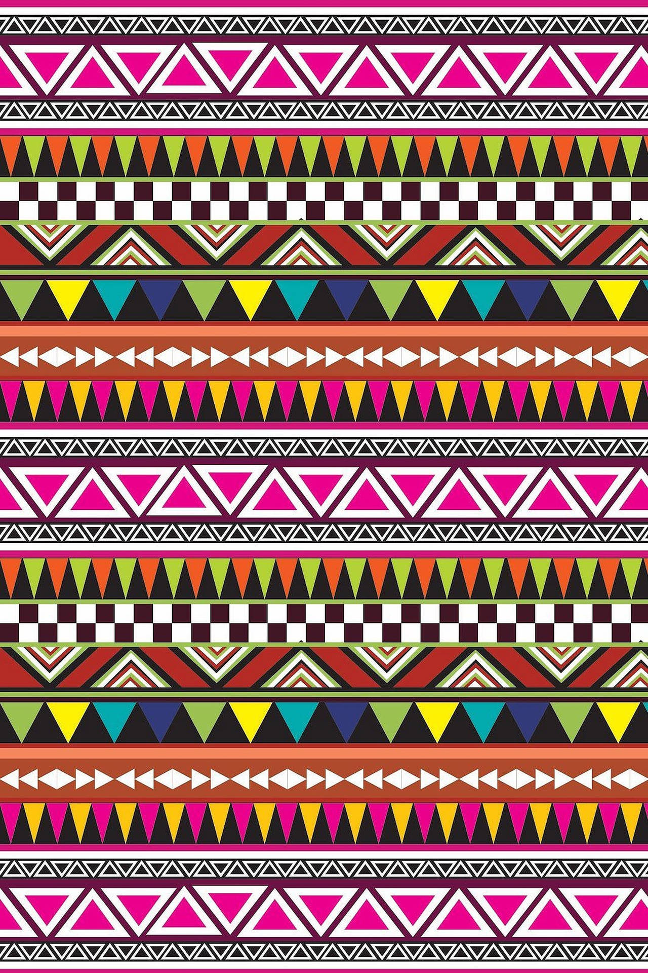 Aztec Tribal Pattern Wallpaper