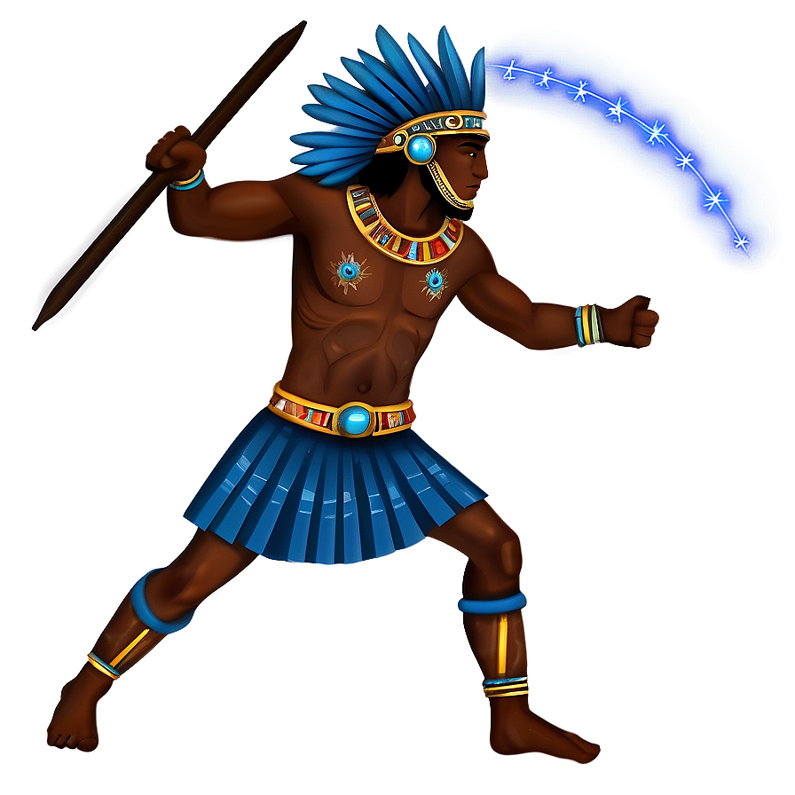 Aztec Warrior And Star Constellation Png Hji PNG