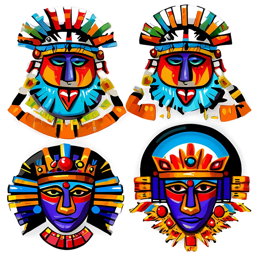 Aztec Warrior And Temples Background Png Hge78 PNG