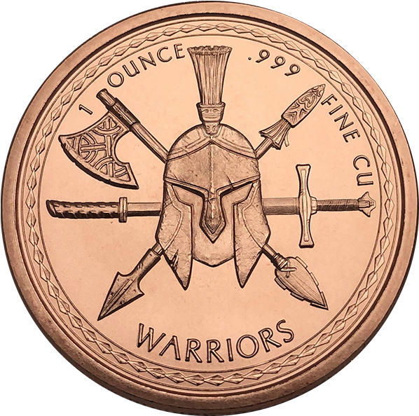 Aztec Warrior Coin Design PNG