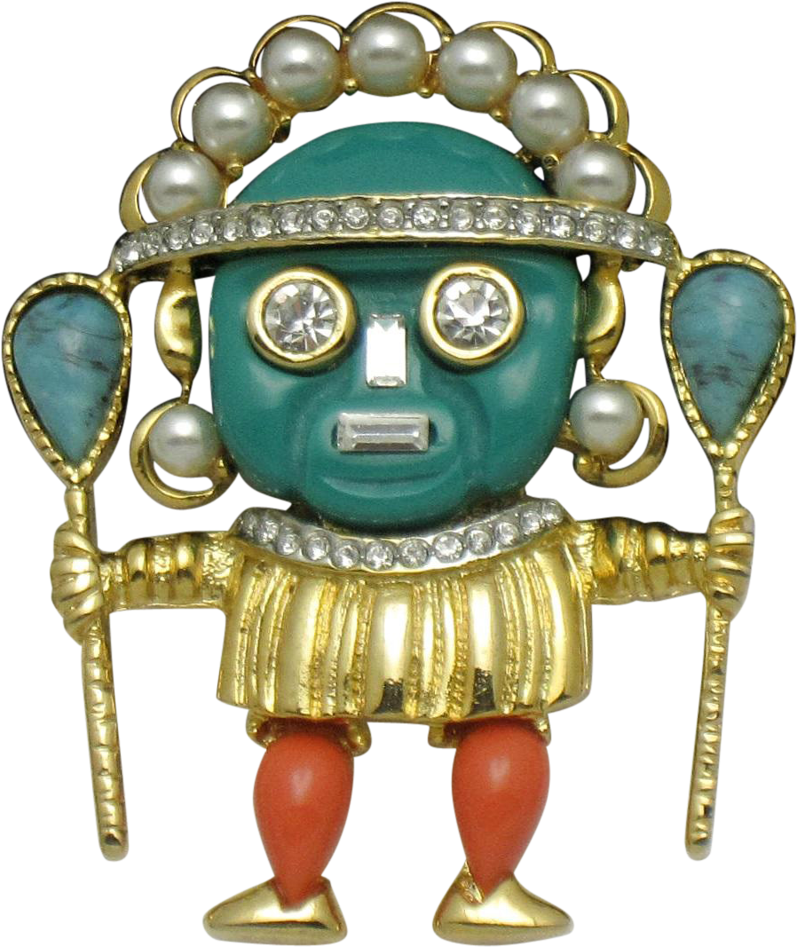 Download Aztec Warrior Figurine Golden Artifact | Wallpapers.com