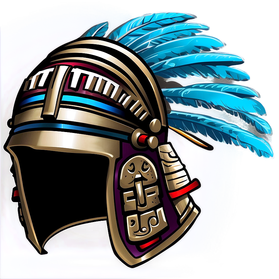 Aztec Warrior Helmet Design Png Sni PNG