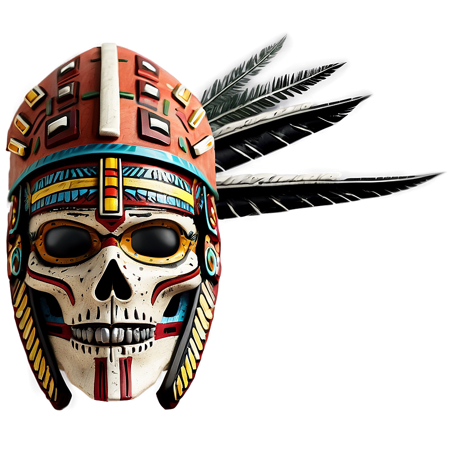Aztec Warrior Skull Mask Png Vsf21 PNG