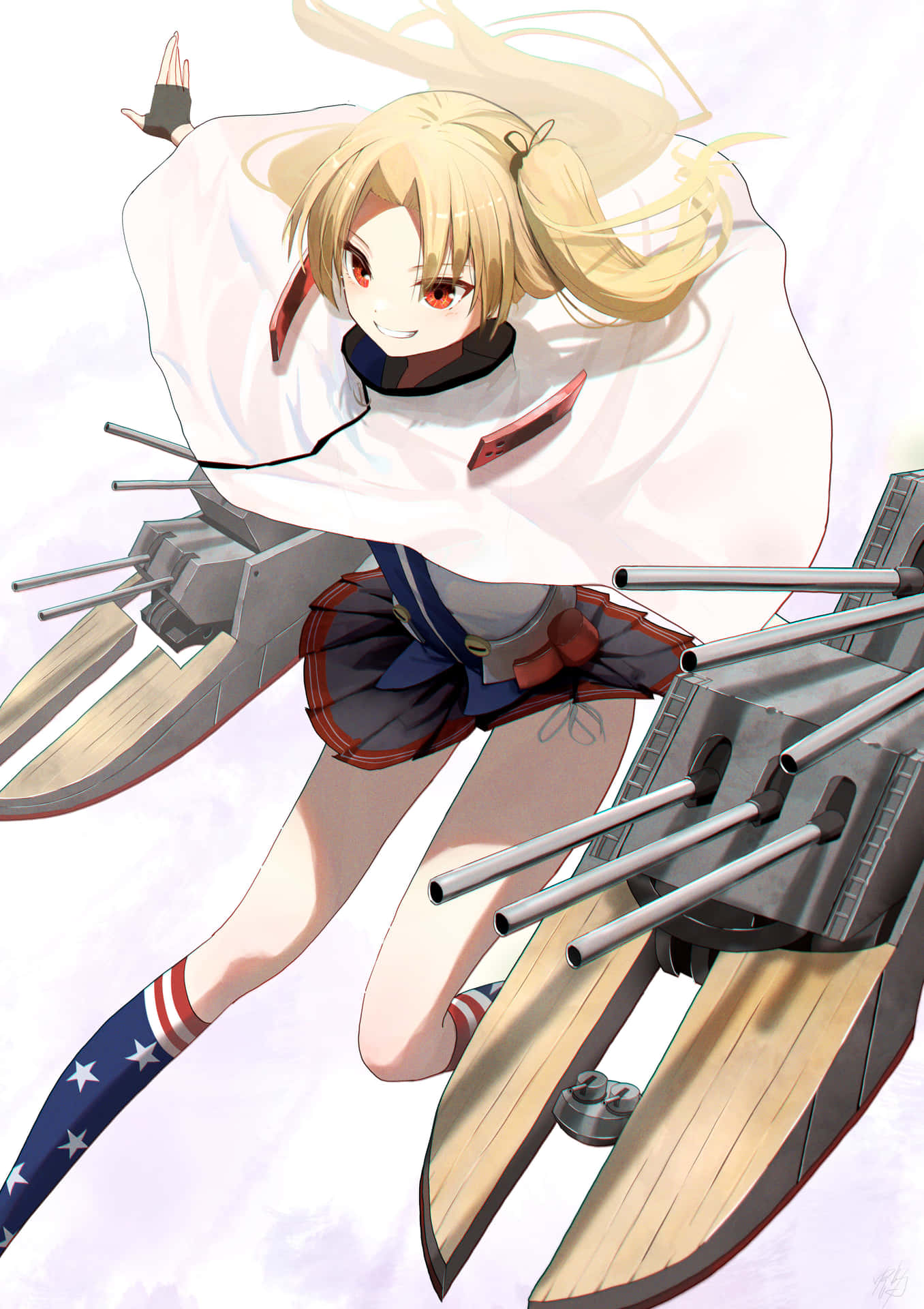 Azur Lane Cleveland In Actie Achtergrond