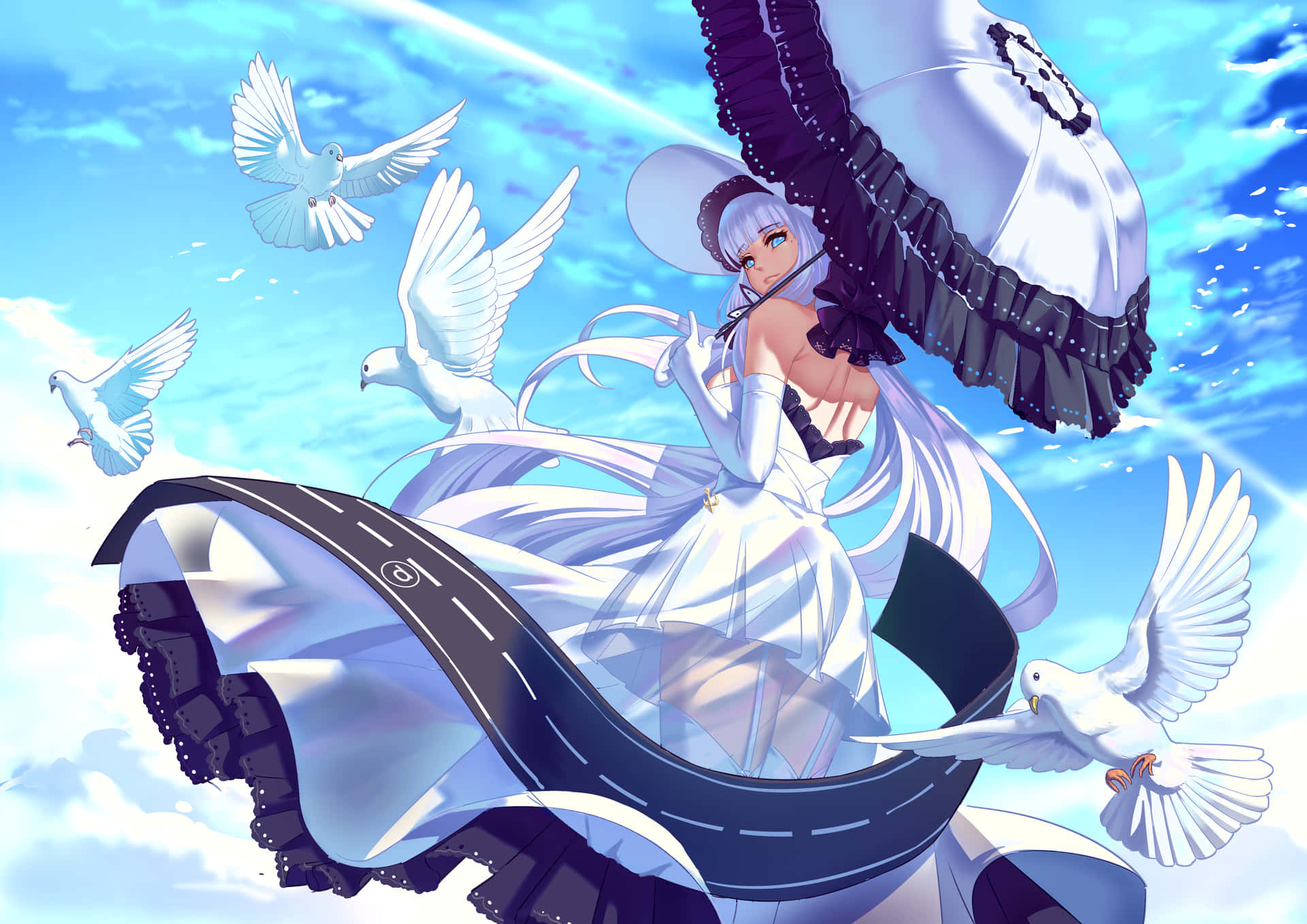 "azur Lane Illustrious In Action" Wallpaper