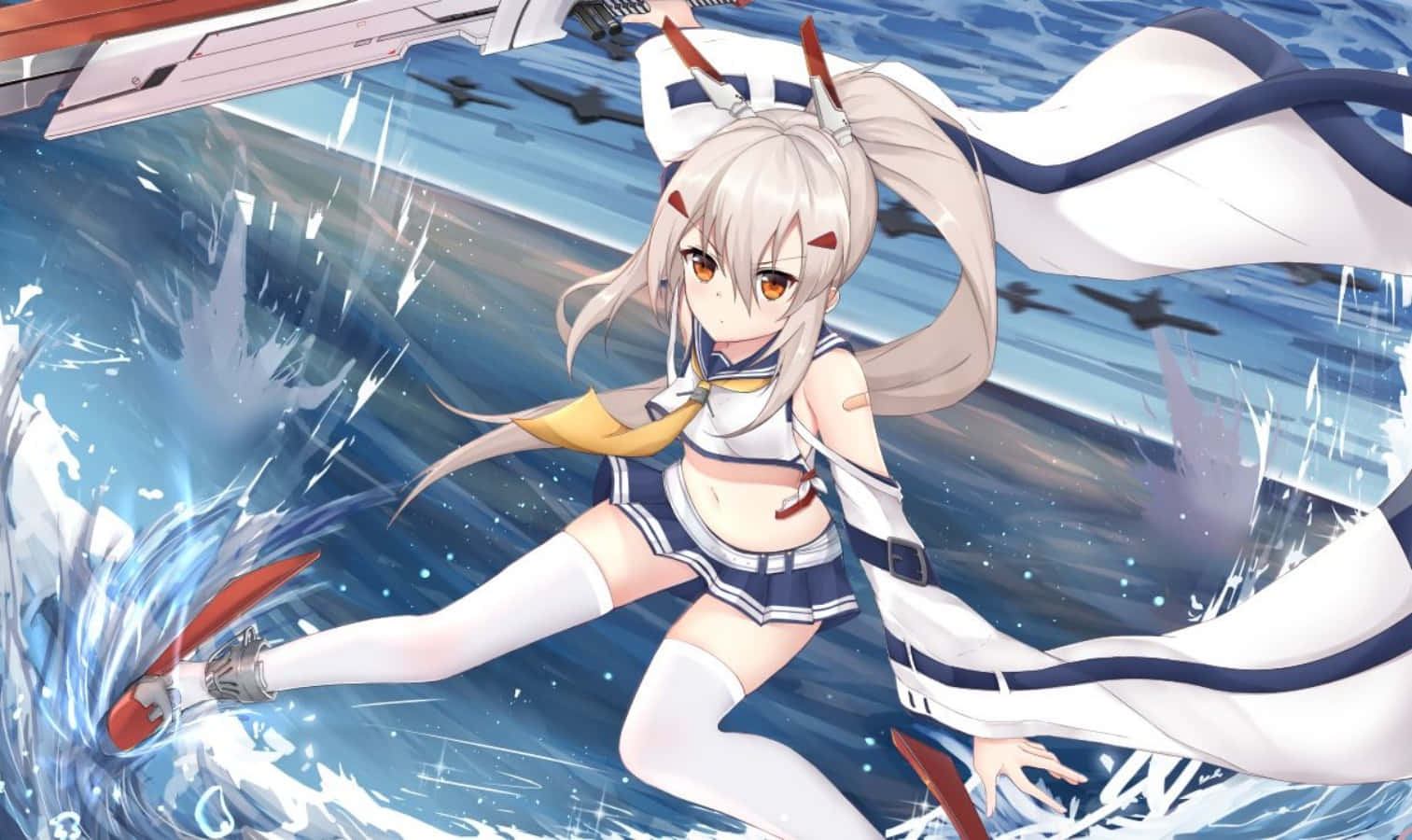 Azur Lane's Ayanami In Action Wallpaper