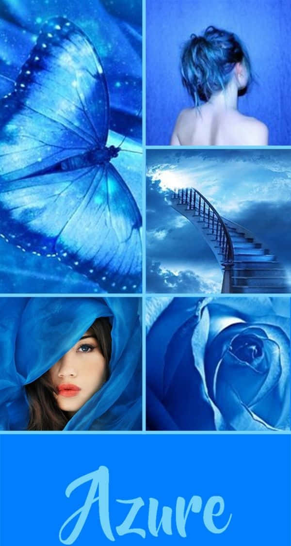 Azure Blue – a beautiful hue of blue Wallpaper