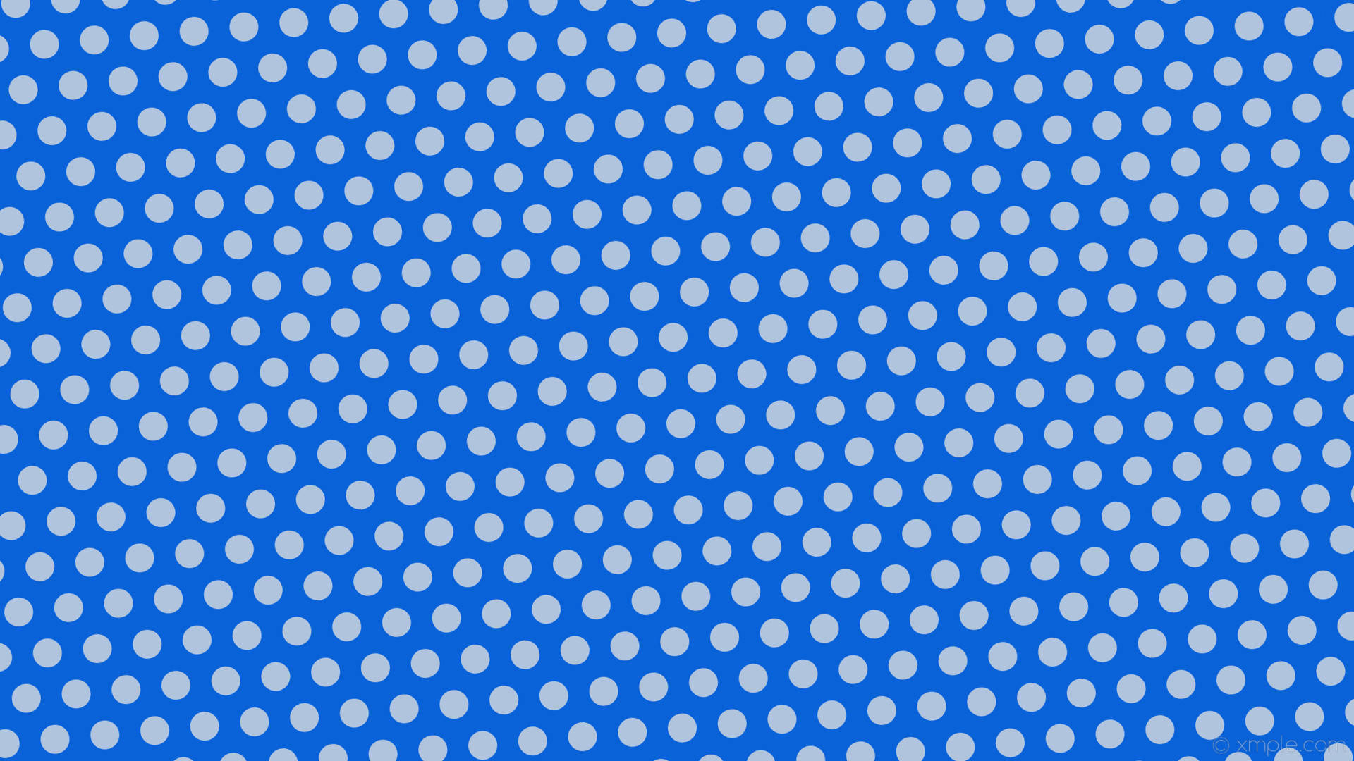 Azure Blue With Gray Polka Dots Wallpaper