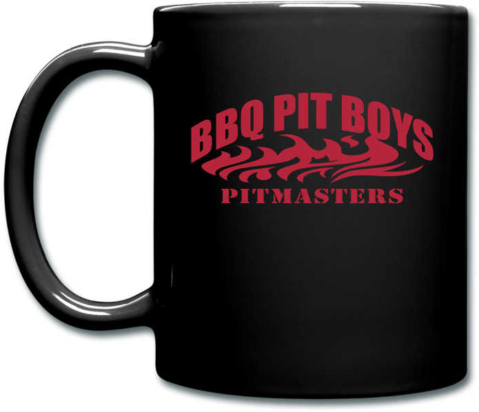 B B Q Pit Boys Branded Coffee Mug PNG