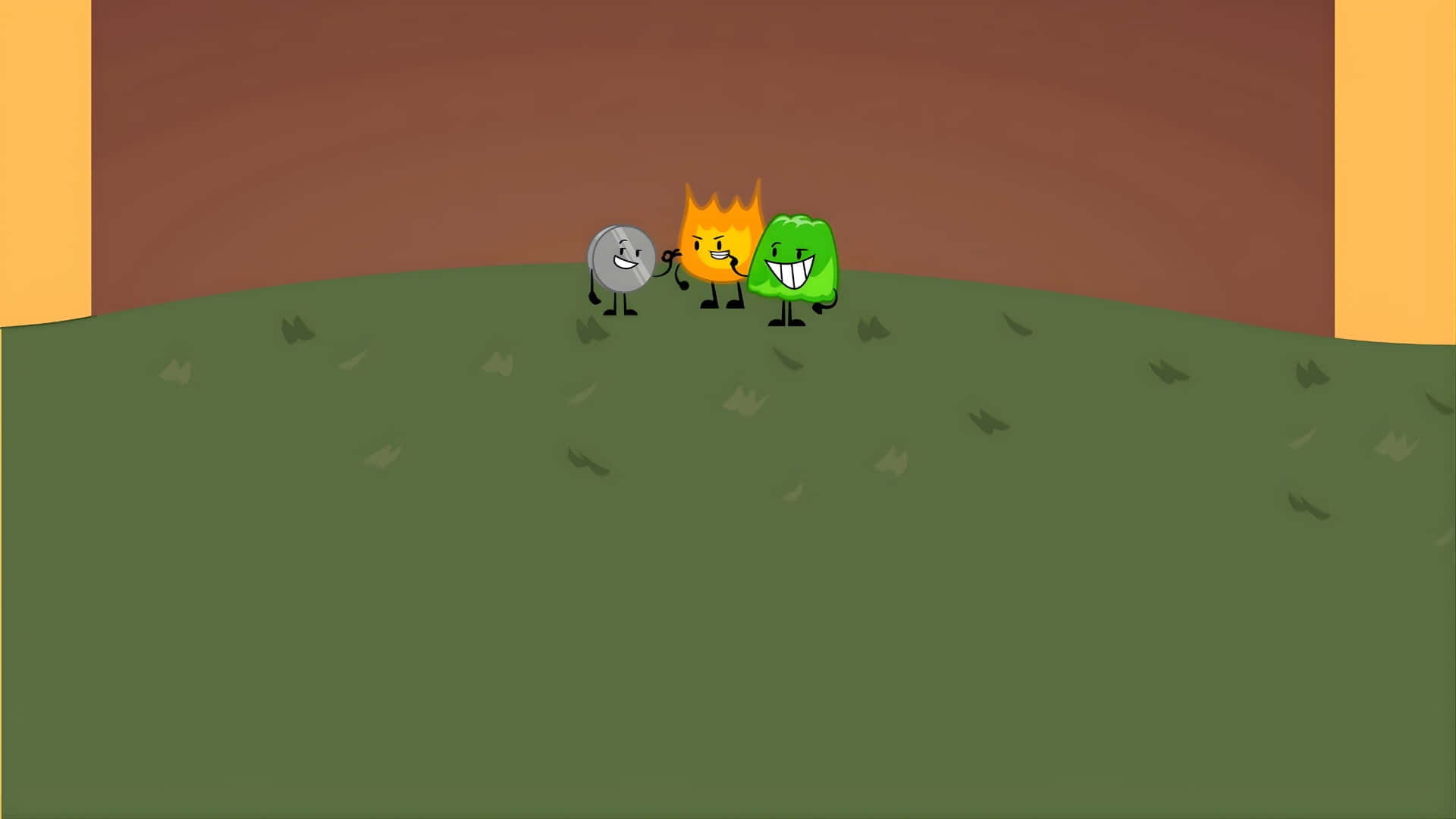 Personajes De B F D I De Pie Juntos Fondo de pantalla