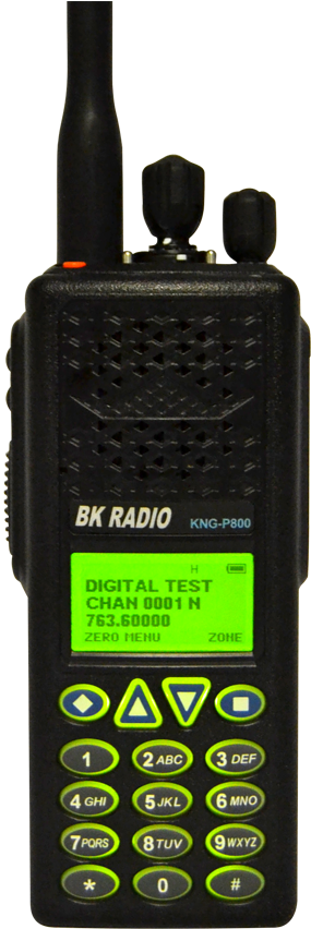 B K Radio K N G P800 Handheld Transceiver PNG