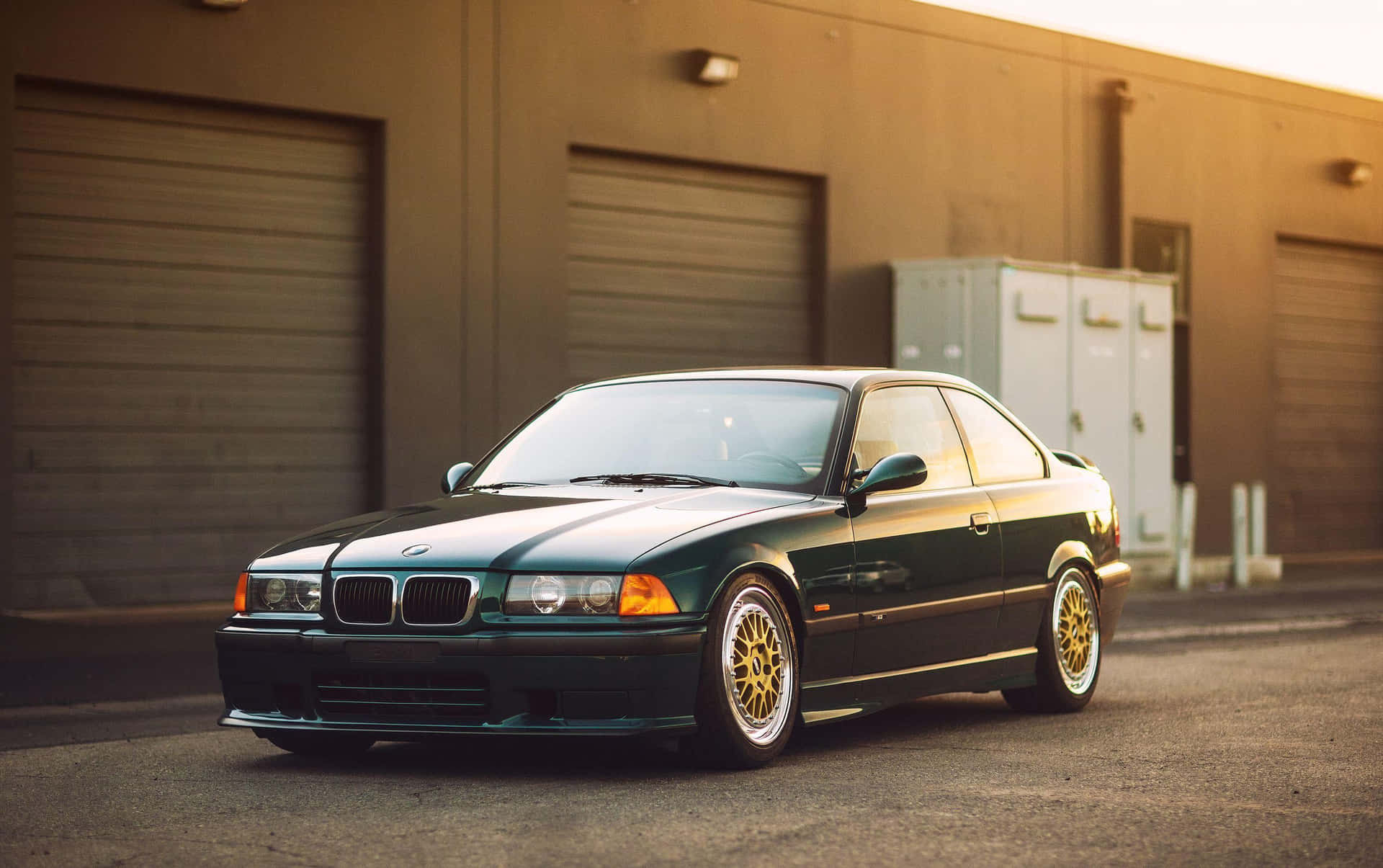 B M W E36 Coupe Golden Hour Glow Wallpaper