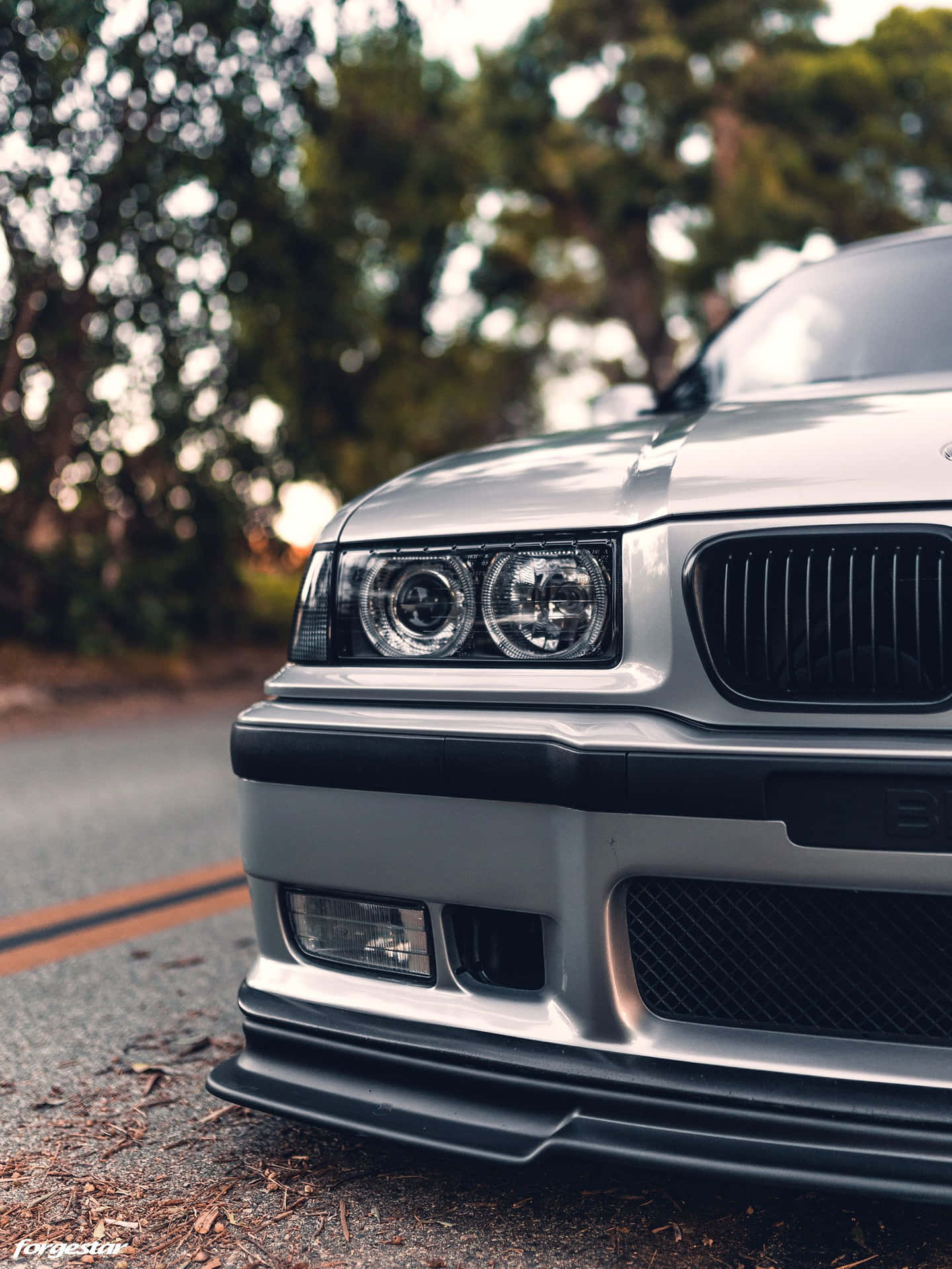 B M W E36 Front View Closeup Wallpaper