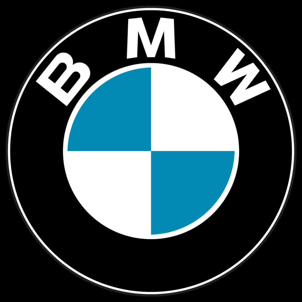 B M W Logo Black Background PNG