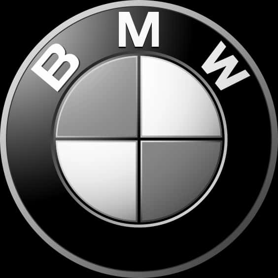 B M W Logo Blackand White PNG