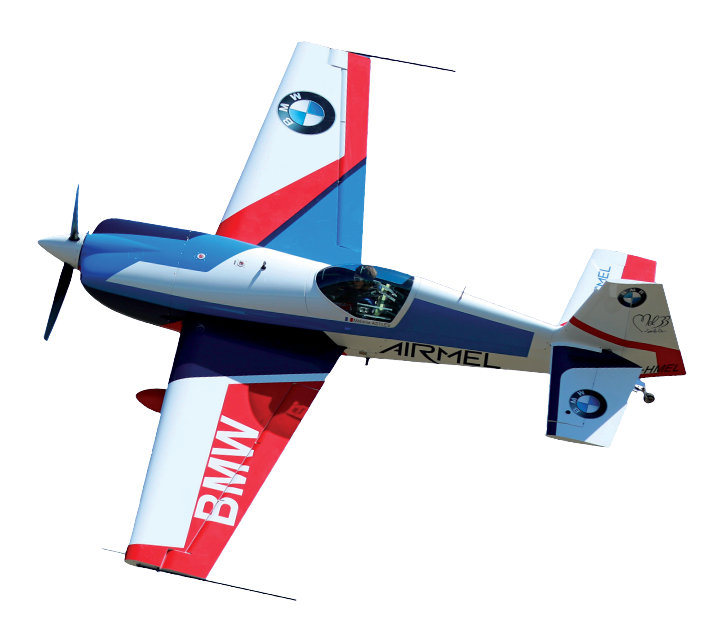 B M W Sponsored Aerobatic Airplane PNG