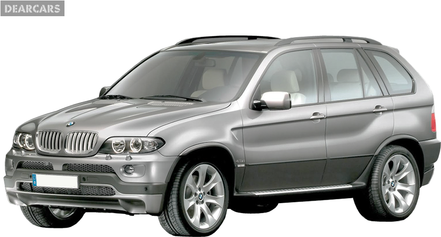 B M W X5 Silver S U V Side View PNG