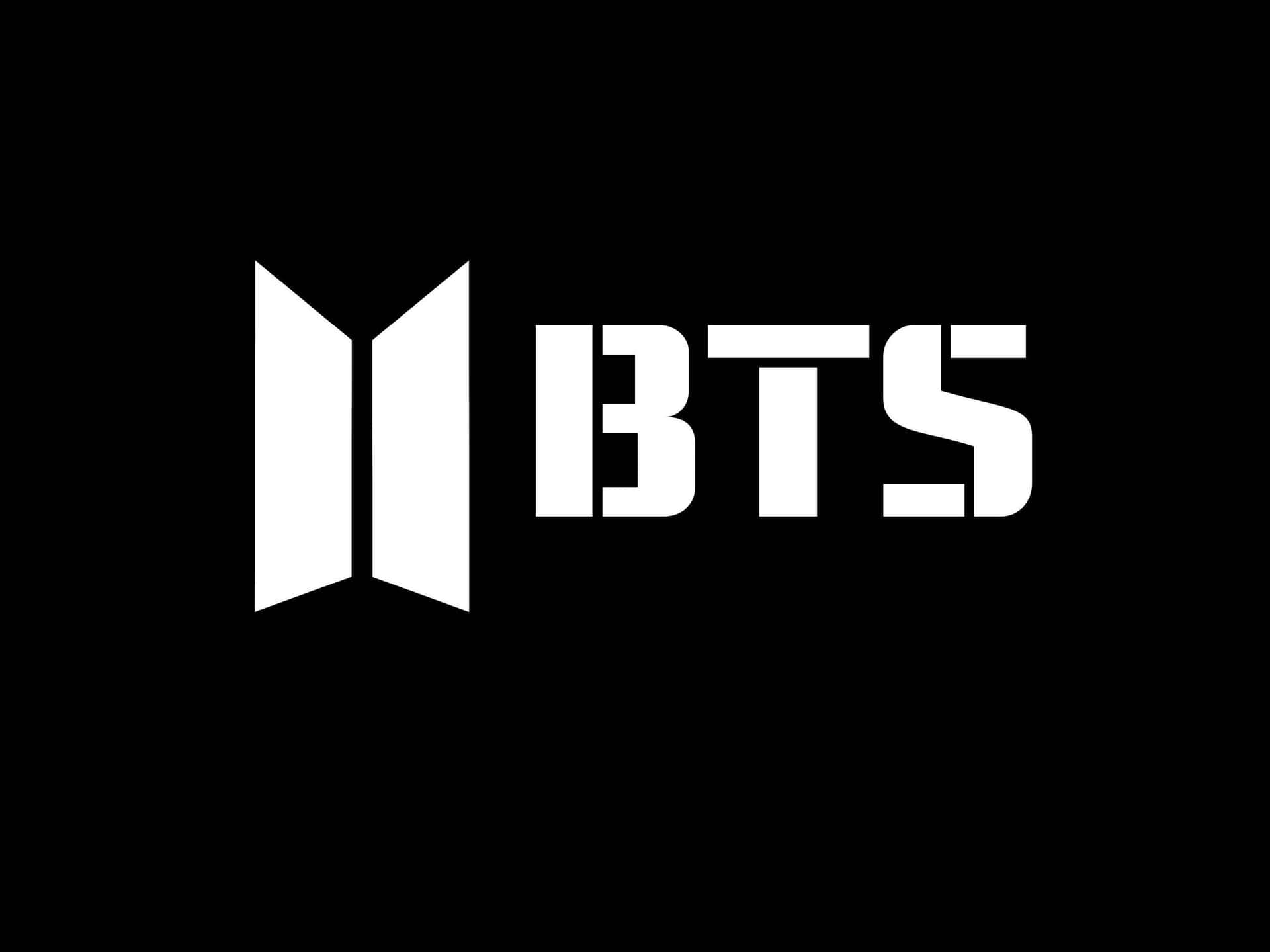 B T S Logo Black Background Wallpaper