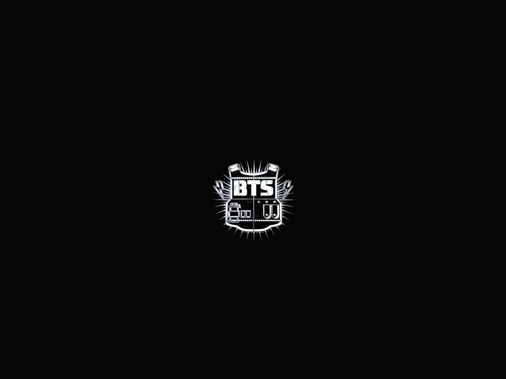 B T S Logo Black Background Wallpaper