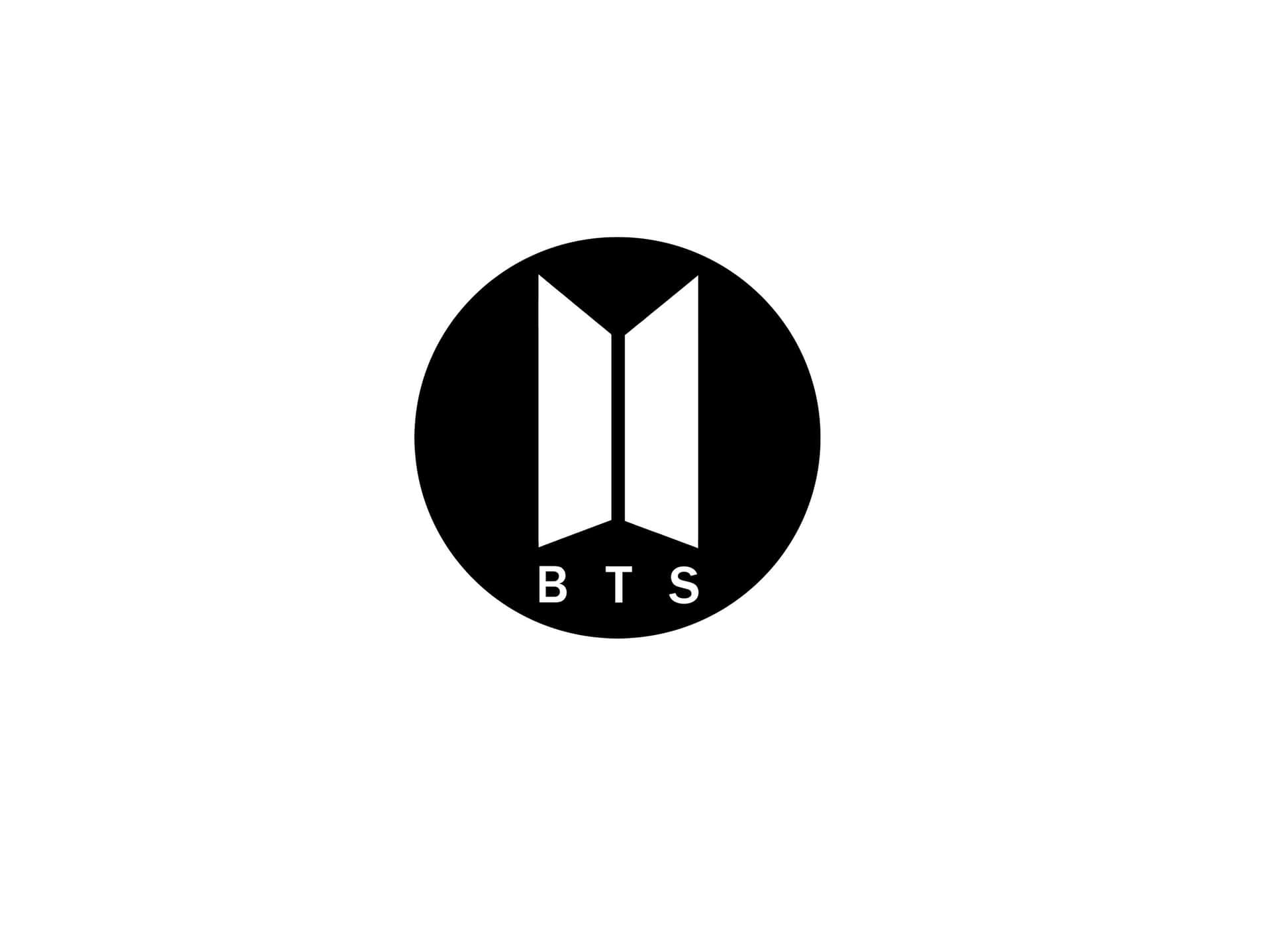 B T S Logo Blackand White Wallpaper