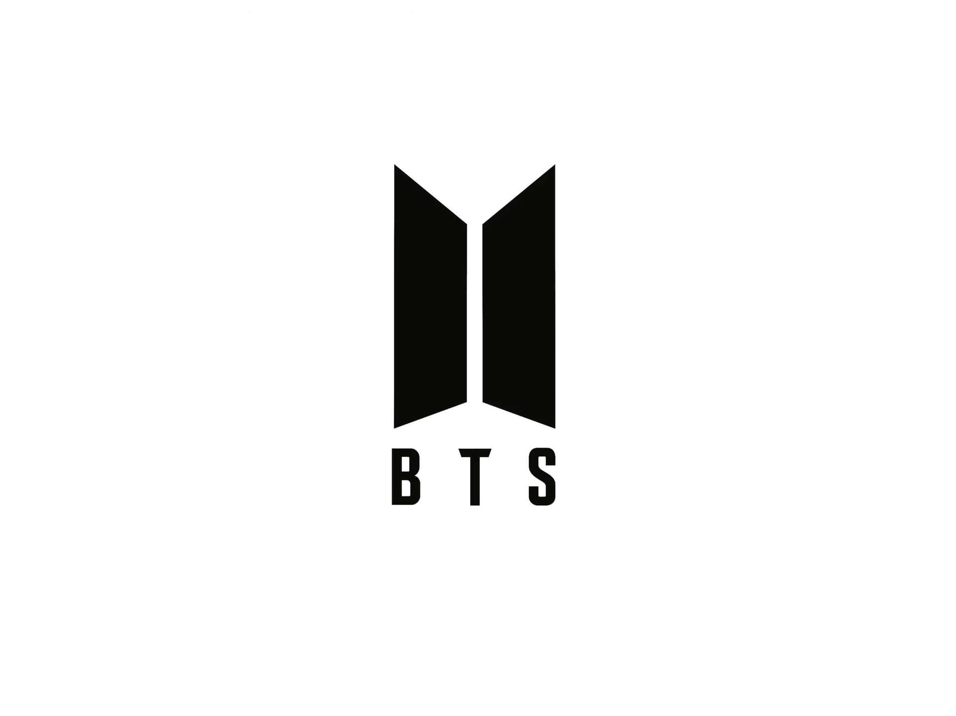 B T S Logo Blackand White Wallpaper