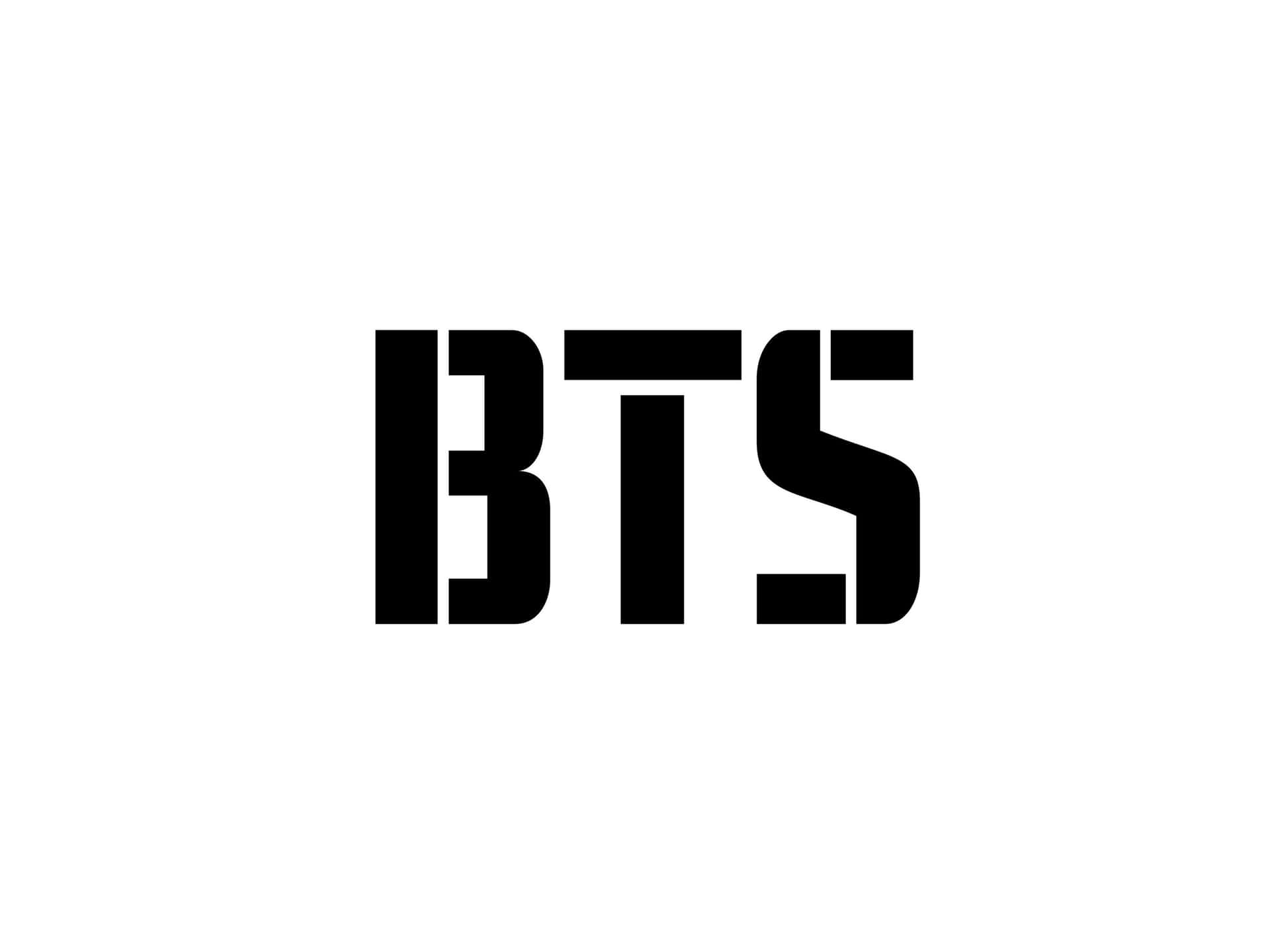B T S Logo Blackand White Wallpaper