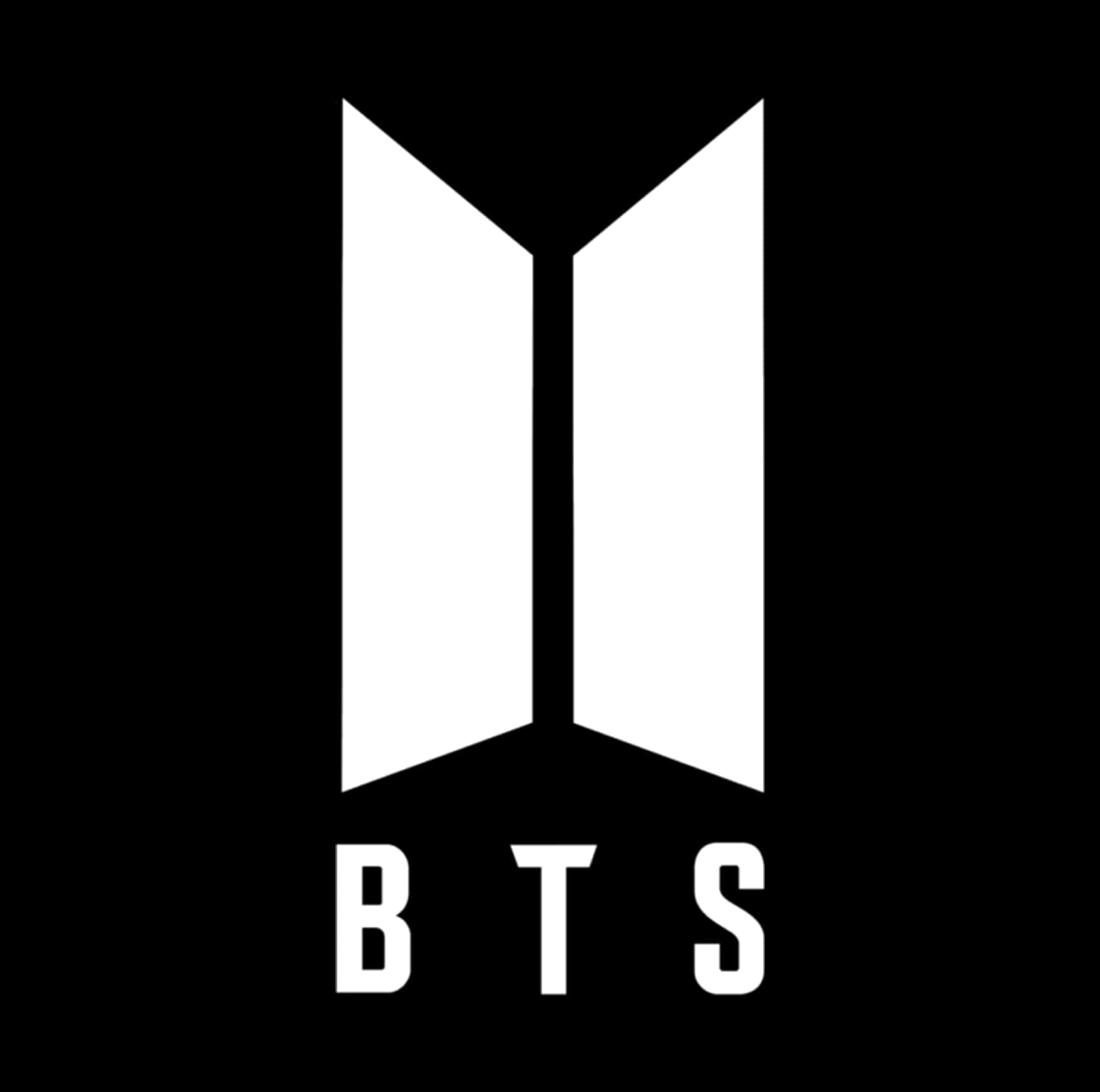 B T S Logo Blackand White PNG