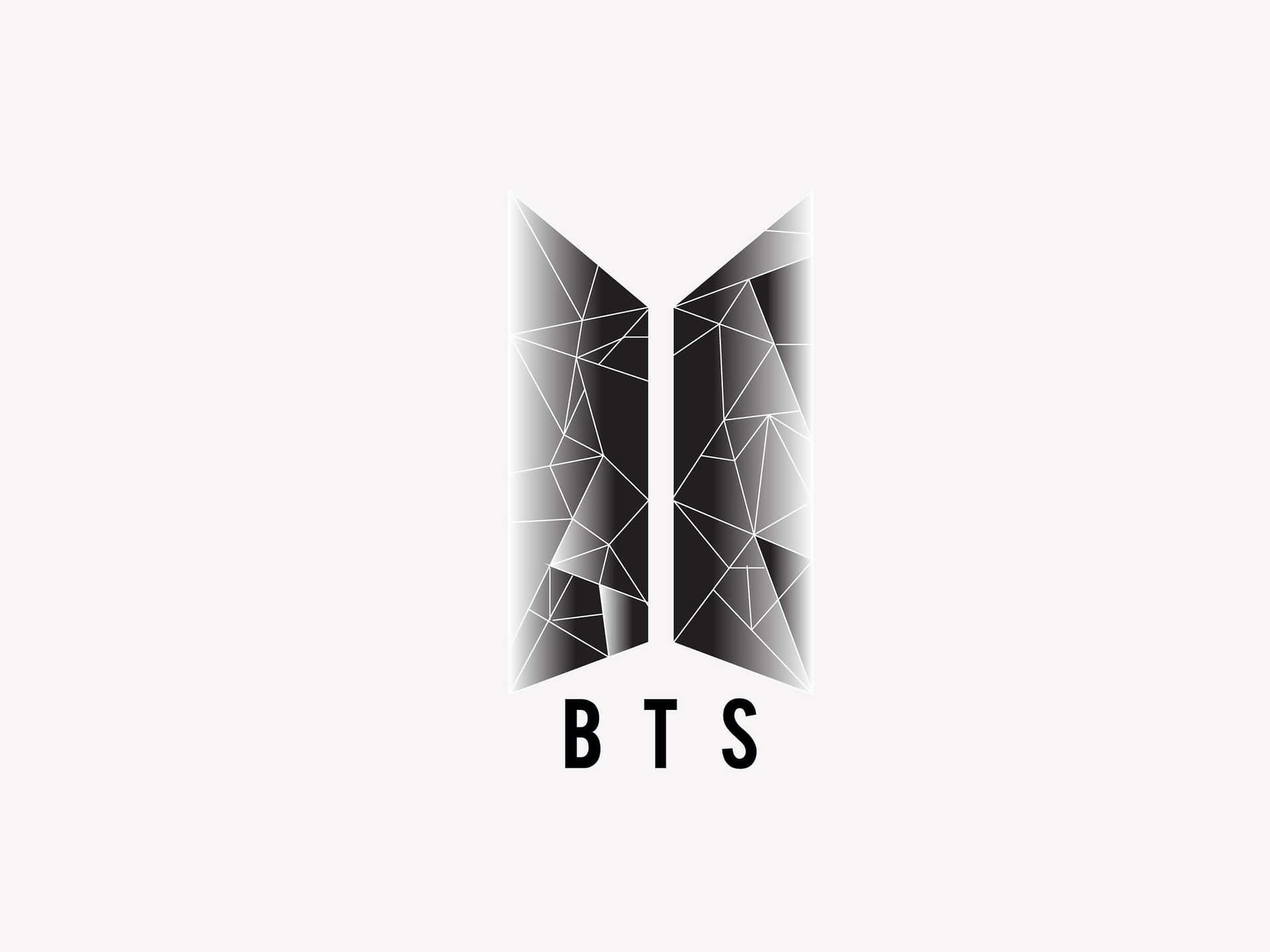 B T S Logo Geometric Design Wallpaper
