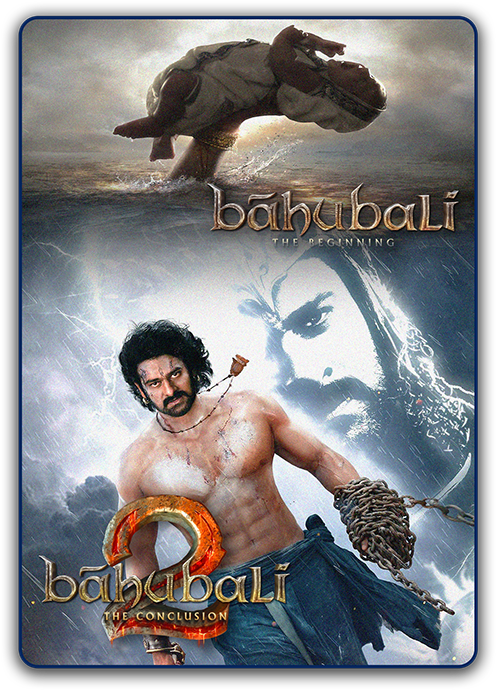 Baahubali Movie Poster Collage PNG