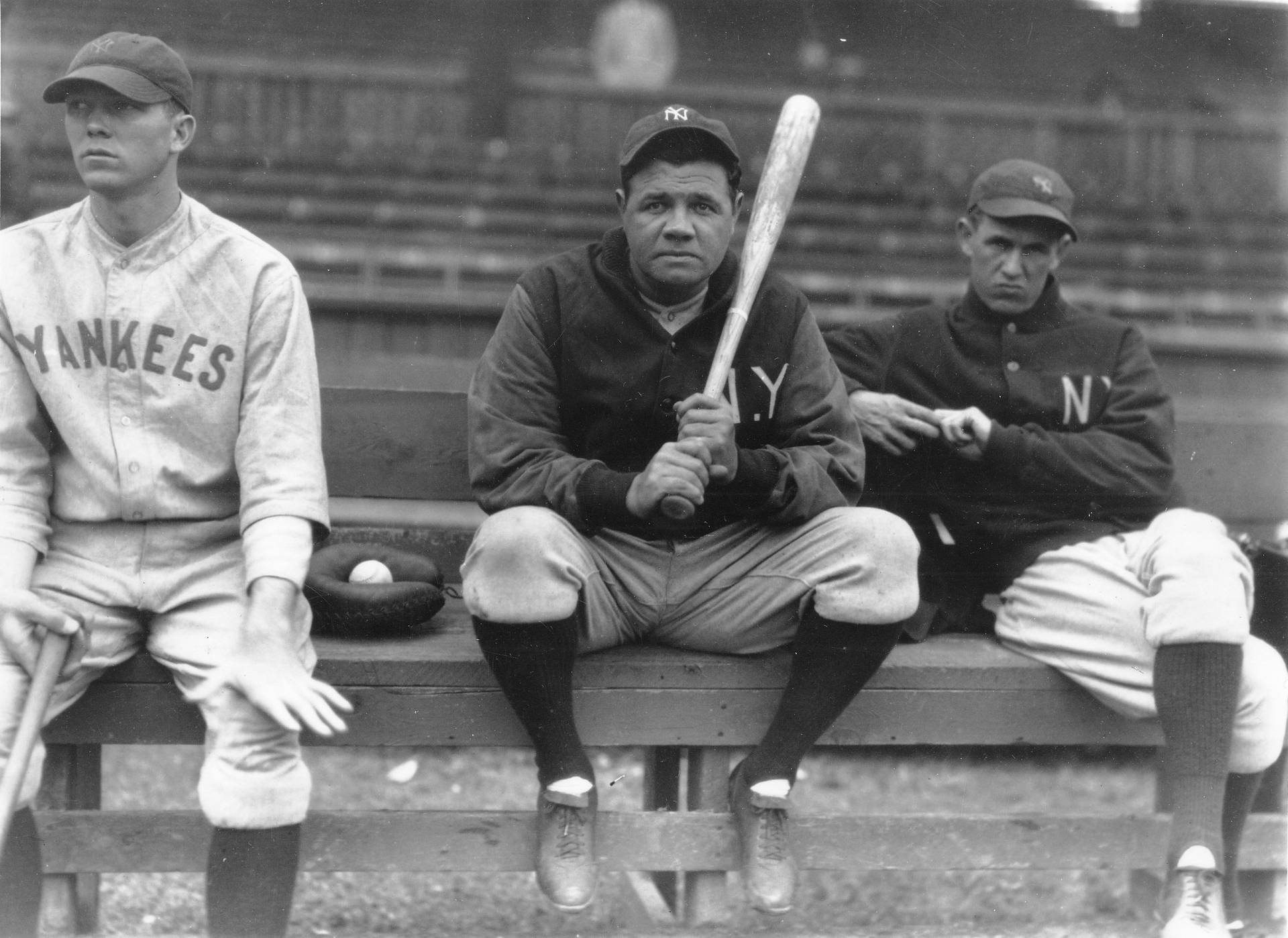 Babe Ruth And Teammates