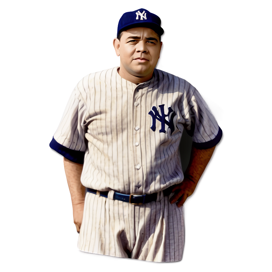 Babe Ruth Baseball Card Png Tnl PNG