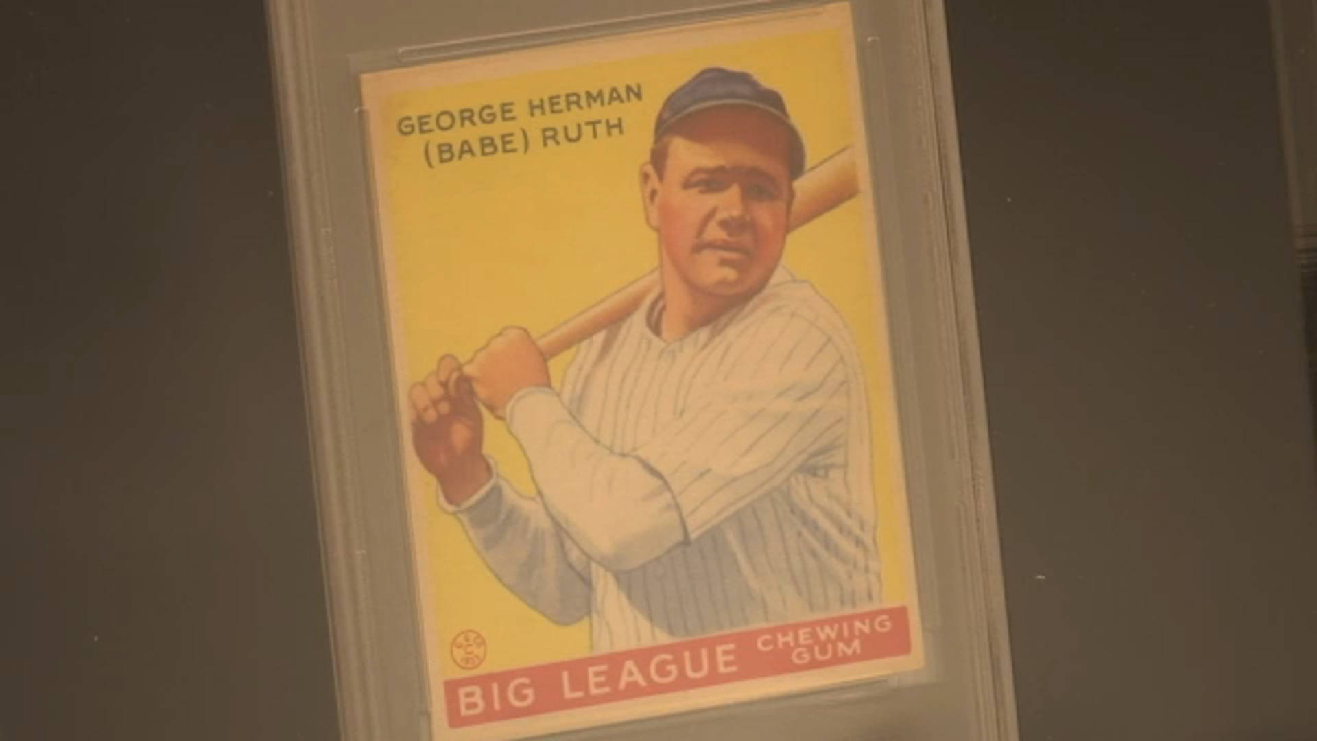 Babe Ruth Game Card