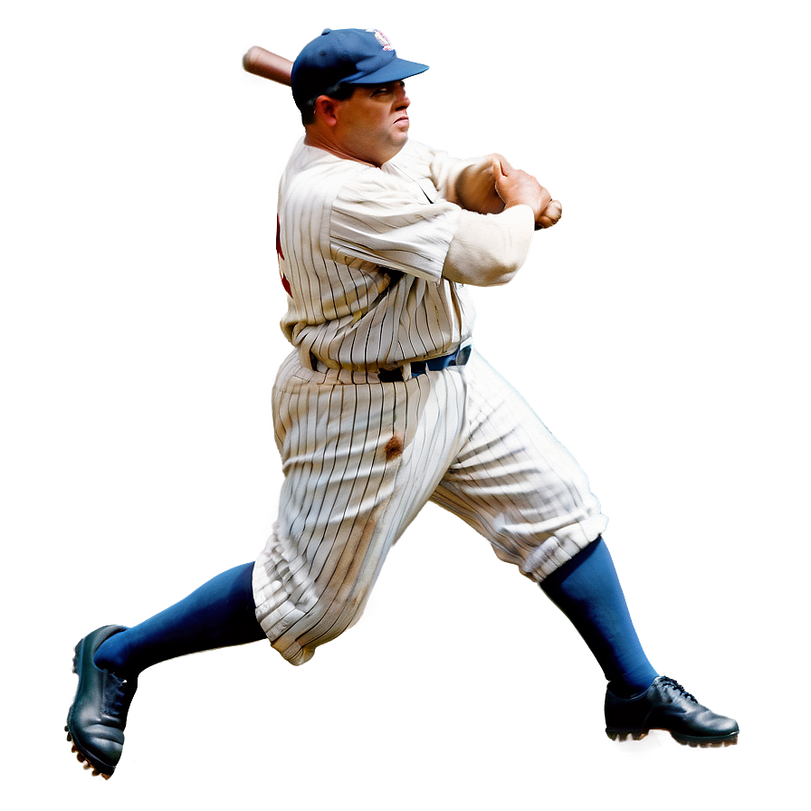 Babe Ruth In Action Png Xyb23 PNG