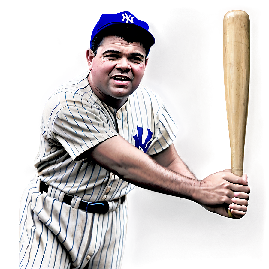 Babe Ruth Record Breaker Png 06242024 PNG