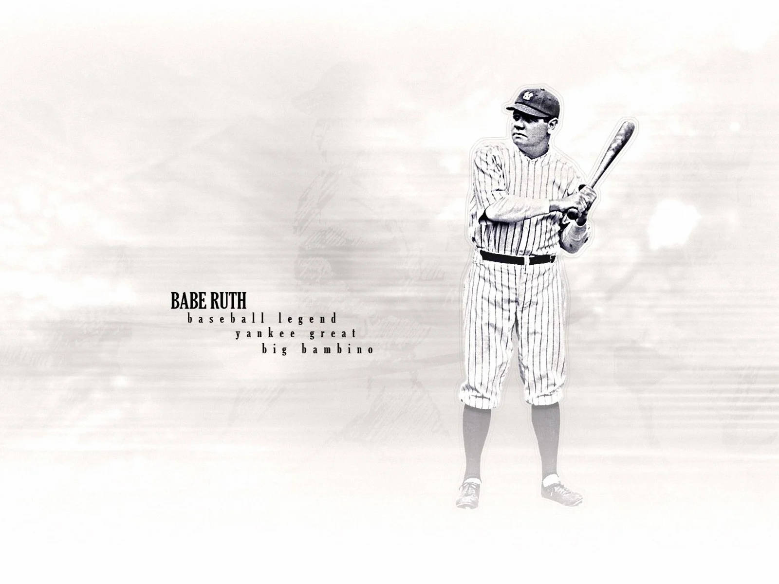 Babe Ruth The Big Bambino Wallpaper