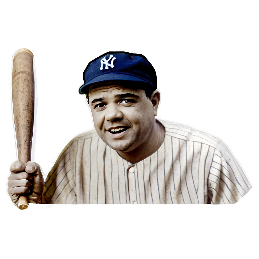 Babe Ruth Vintage Memorabilia Png Udb PNG