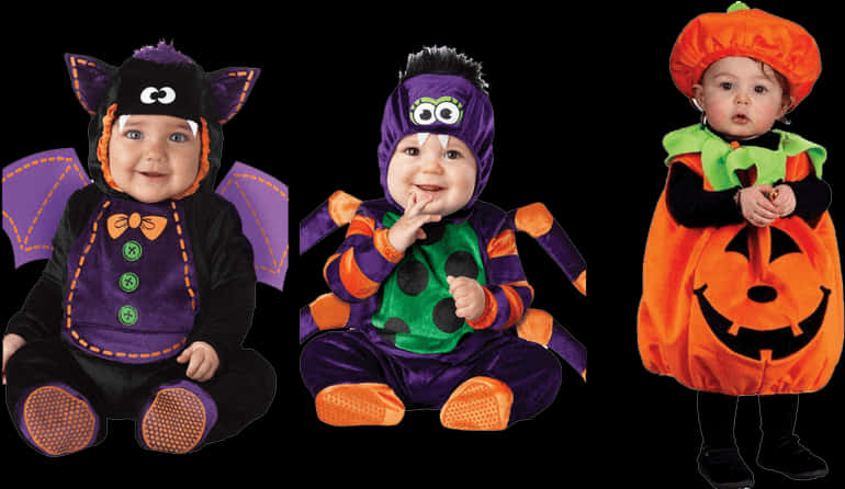 Babiesin Halloween Costumes PNG