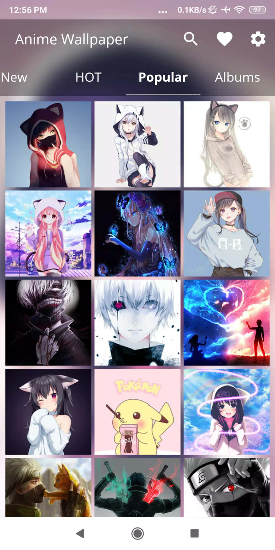 Animebakgrundsbilder För Android Skärmdump Wallpaper