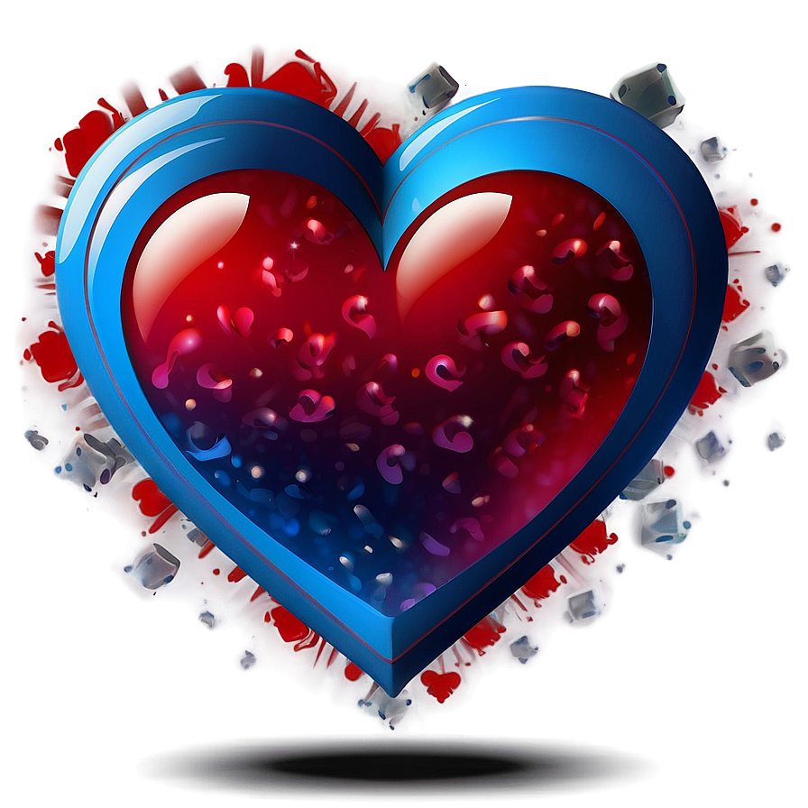 Baby Blue Heart Icon Png 06272024 PNG