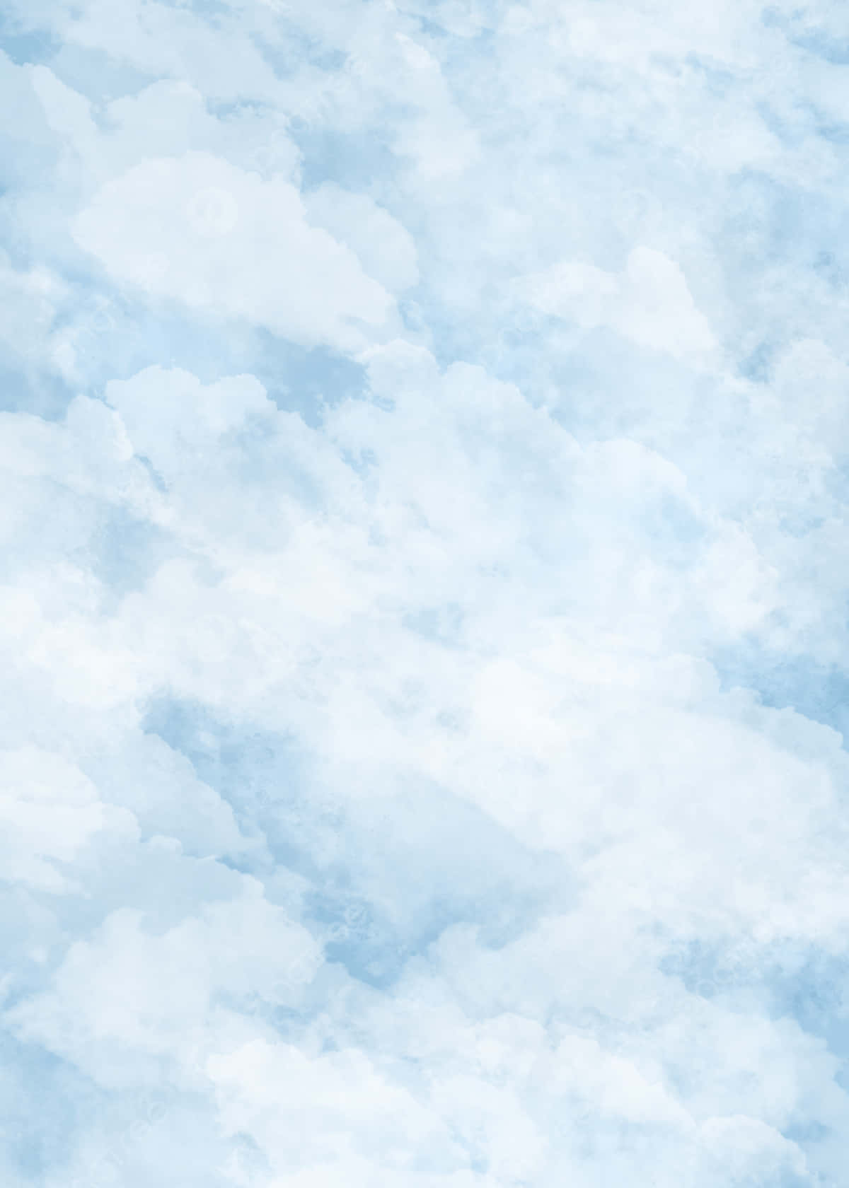Azulbebê Estética De Nuvem Padrão Mármore Em Azul Claro. Papel de Parede