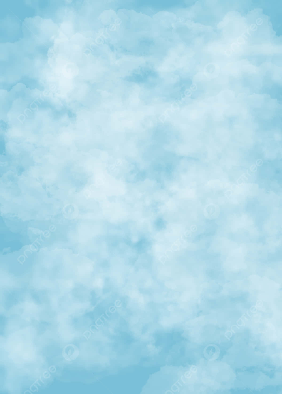 Bebisblåttljusblått Estetiskt Dimmigt Moln. Wallpaper