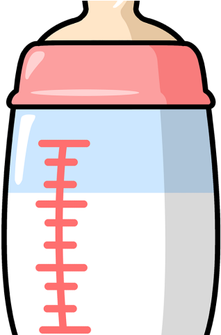 Baby Bottle Cartoon Illustration PNG