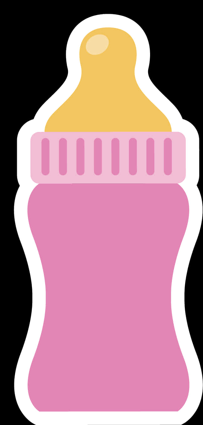 Baby Bottle Icon Pink PNG