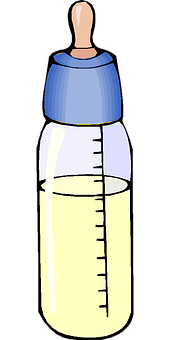 Baby Bottle Illustration PNG