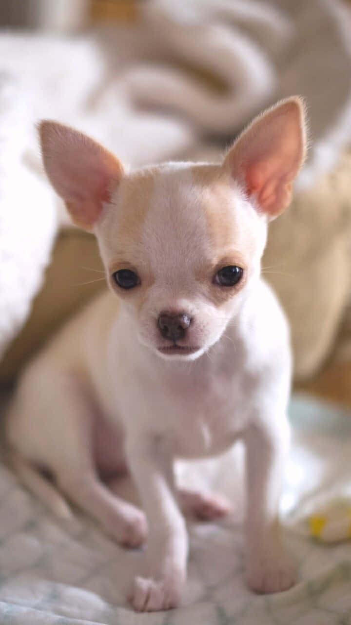 Cucciolodi Chihuahua Marrone Sfondo