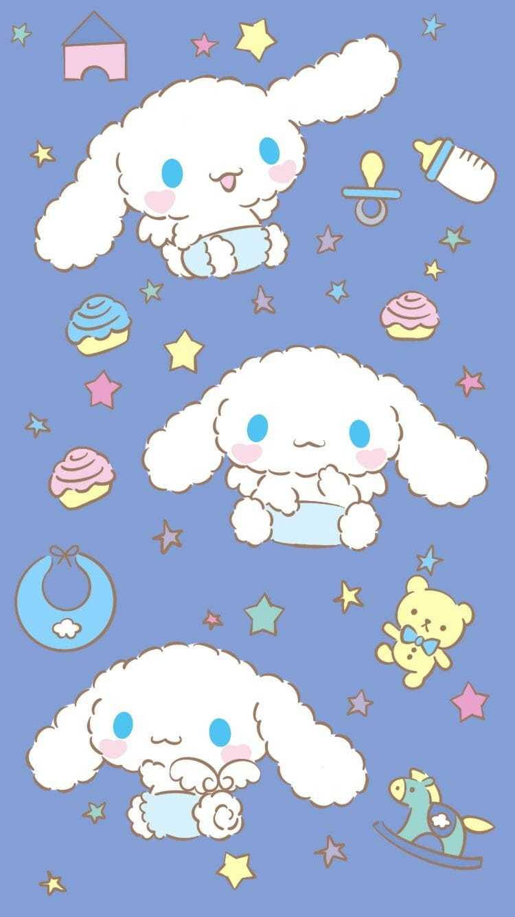 Baby Cinnamoroll Sanrio Character Wallpaper