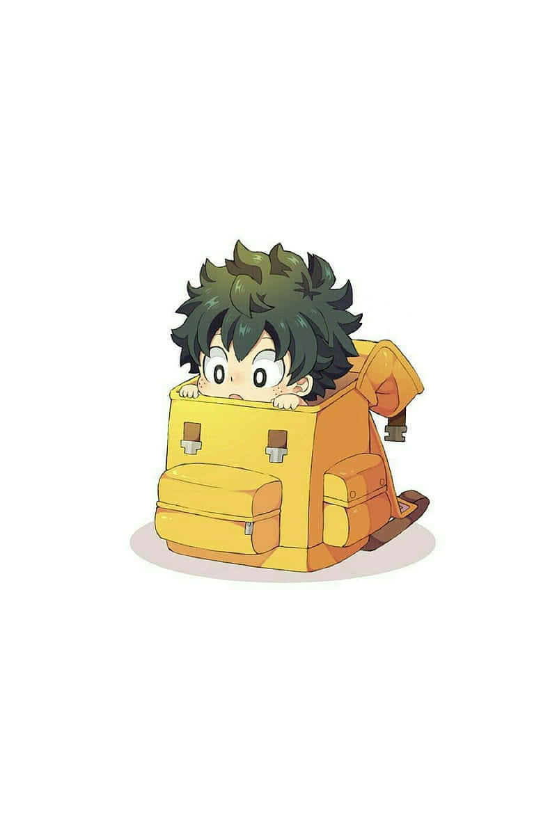 Baby Deku in his iconic outfit Wallpaper