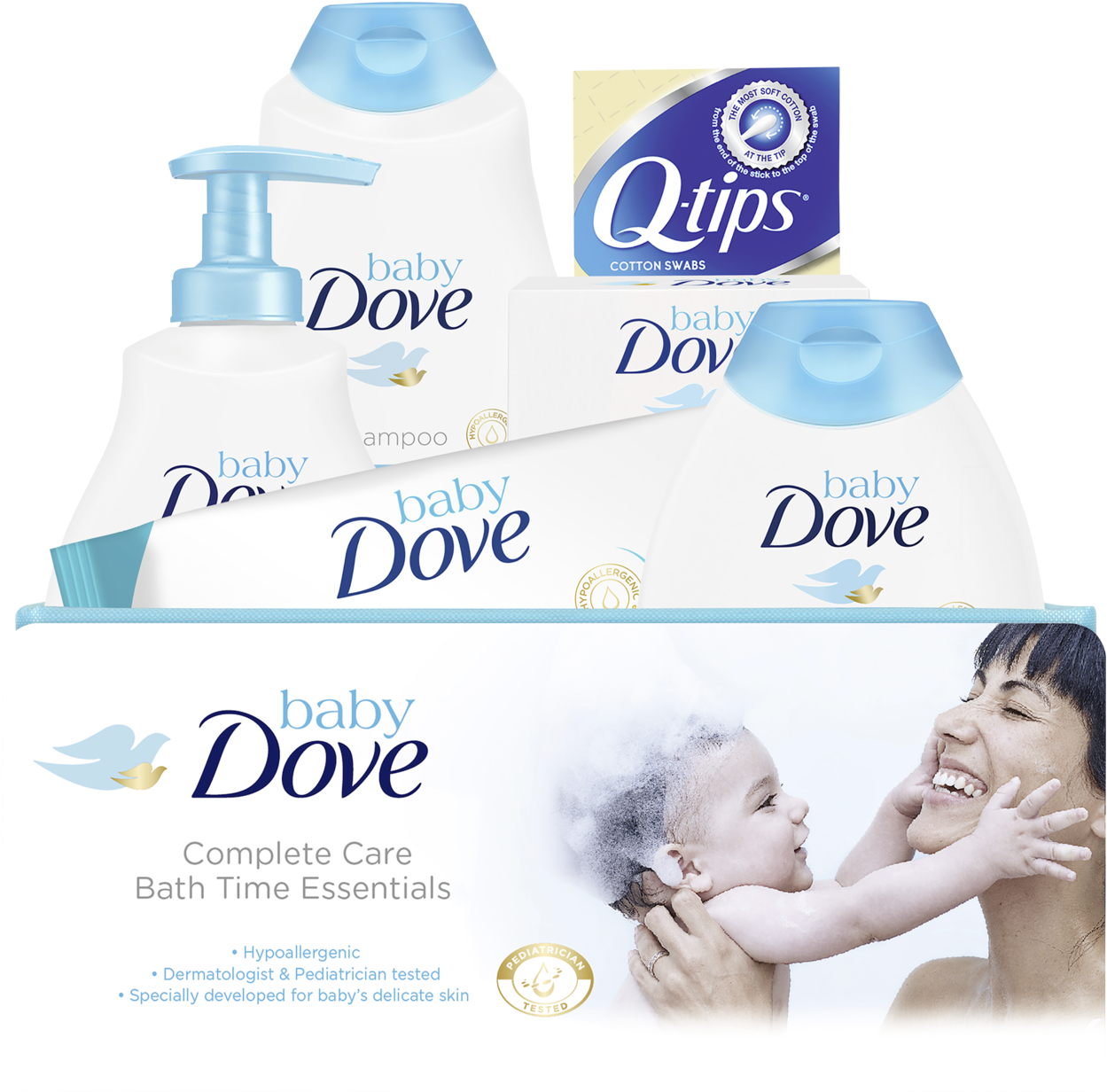 Baby Dove Complete Care Bath Time Essentials PNG